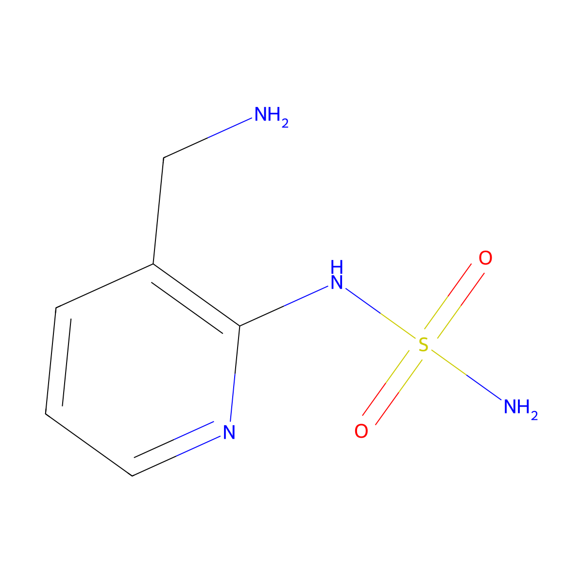 N-[3-(aminomethyl)pyridin-2-yl]sulfamide molecular structure, CAS 1049605-44-8