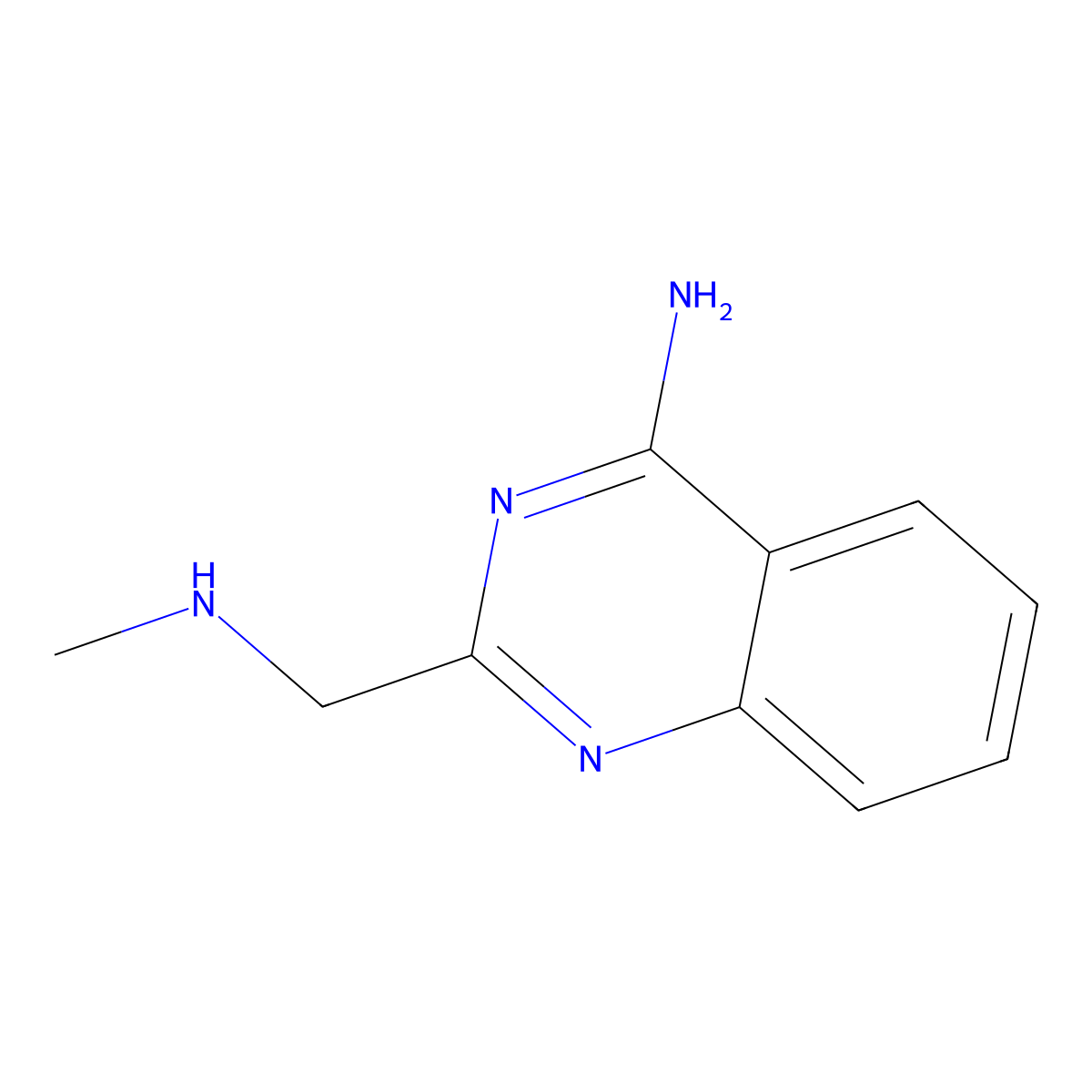 2-[(Methylamino)methyl]quinazolin-4-amine molecular structure, CAS 1049606-68-9