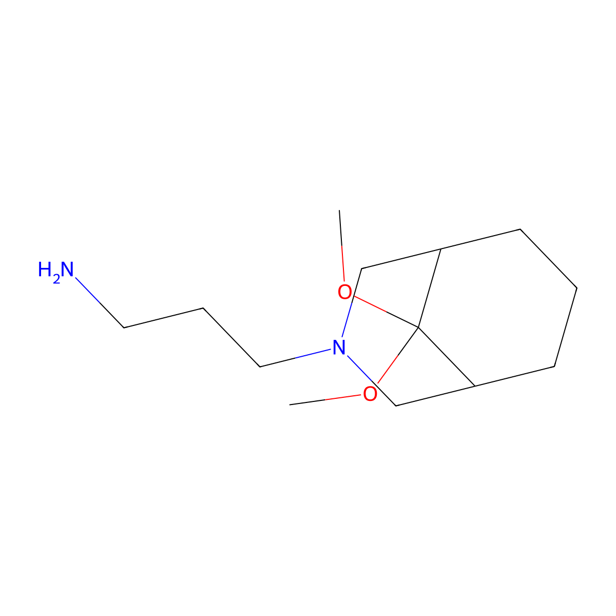 3-{9,9-Dimethoxy-3-azabicyclo[3.3.1]nonan-3-YL}propan-1-amine molecular structure, CAS 1049607-29-5