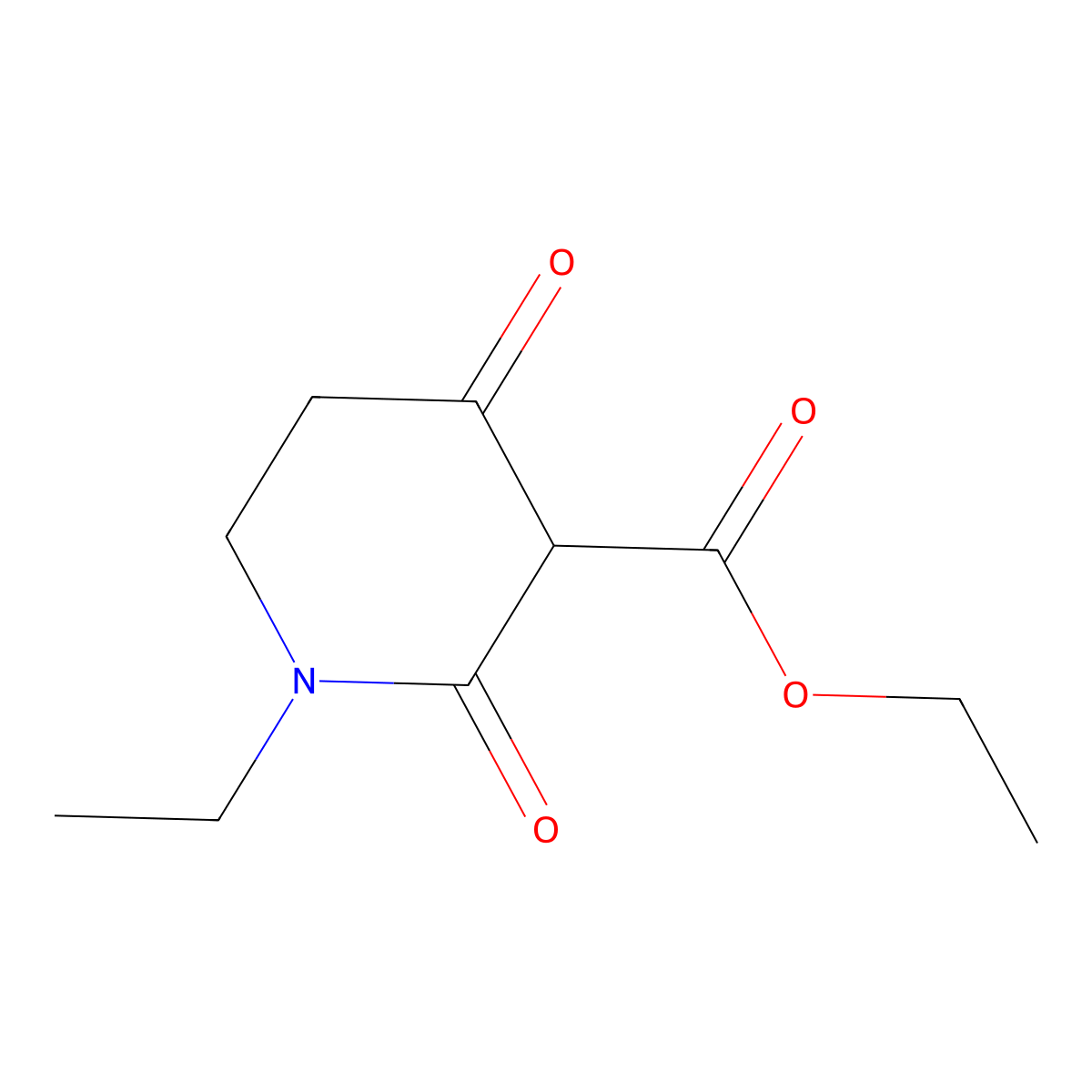 Ethyl 1-Ethyl-2,4-dioxopiperidine-3-carboxylate molecular structure, CAS 104966-05-4