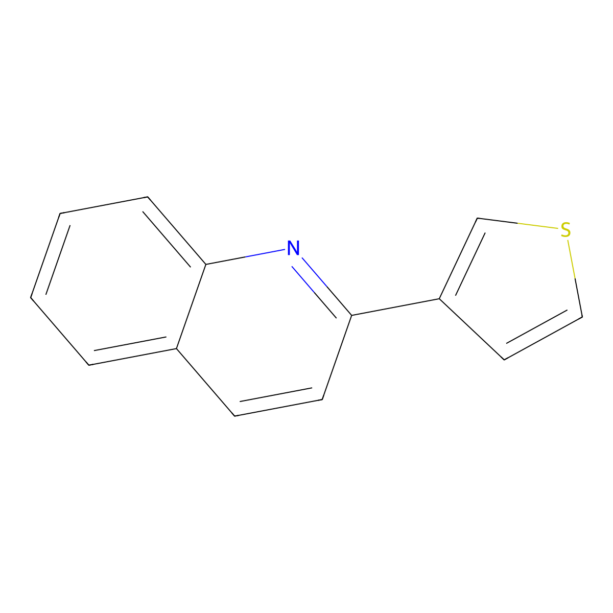 2-(3-Thienyl)quinoline molecular structure, CAS 104967-53-5