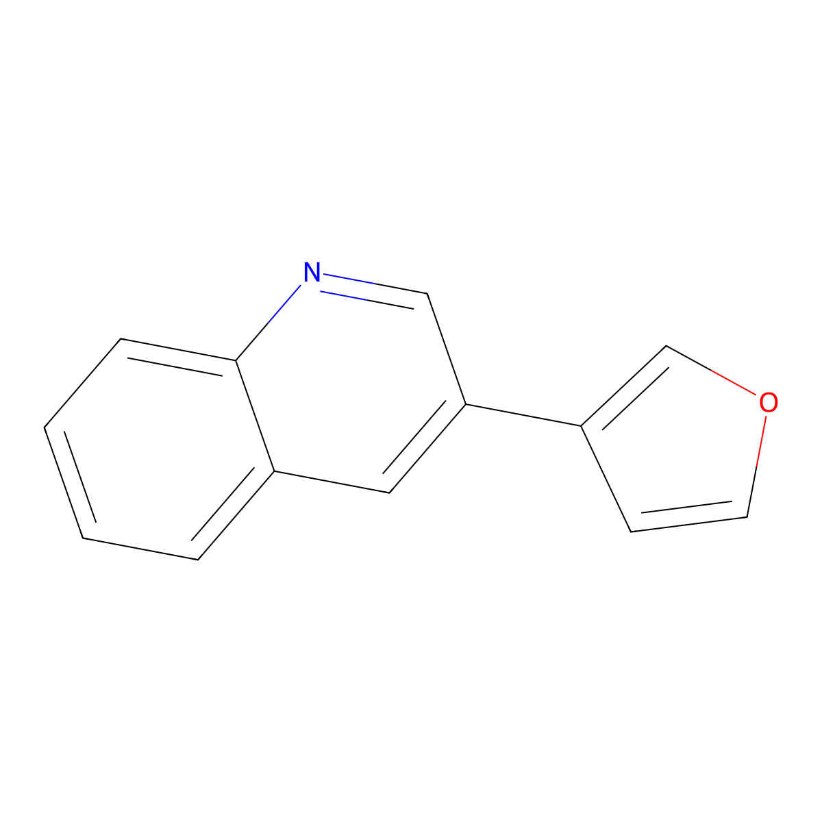3-(Furan-3-yl)quinoline molecular structure, CAS 104967-58-0