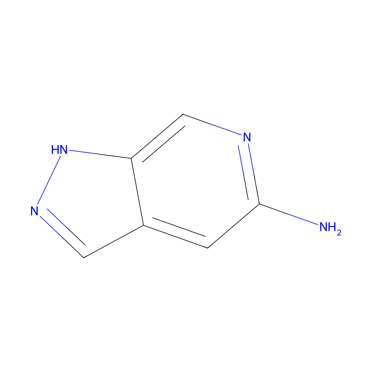 1H-Pyrazolo(3,4-c)pyridin-5-amine molecular structure, CAS 1049672-75-4