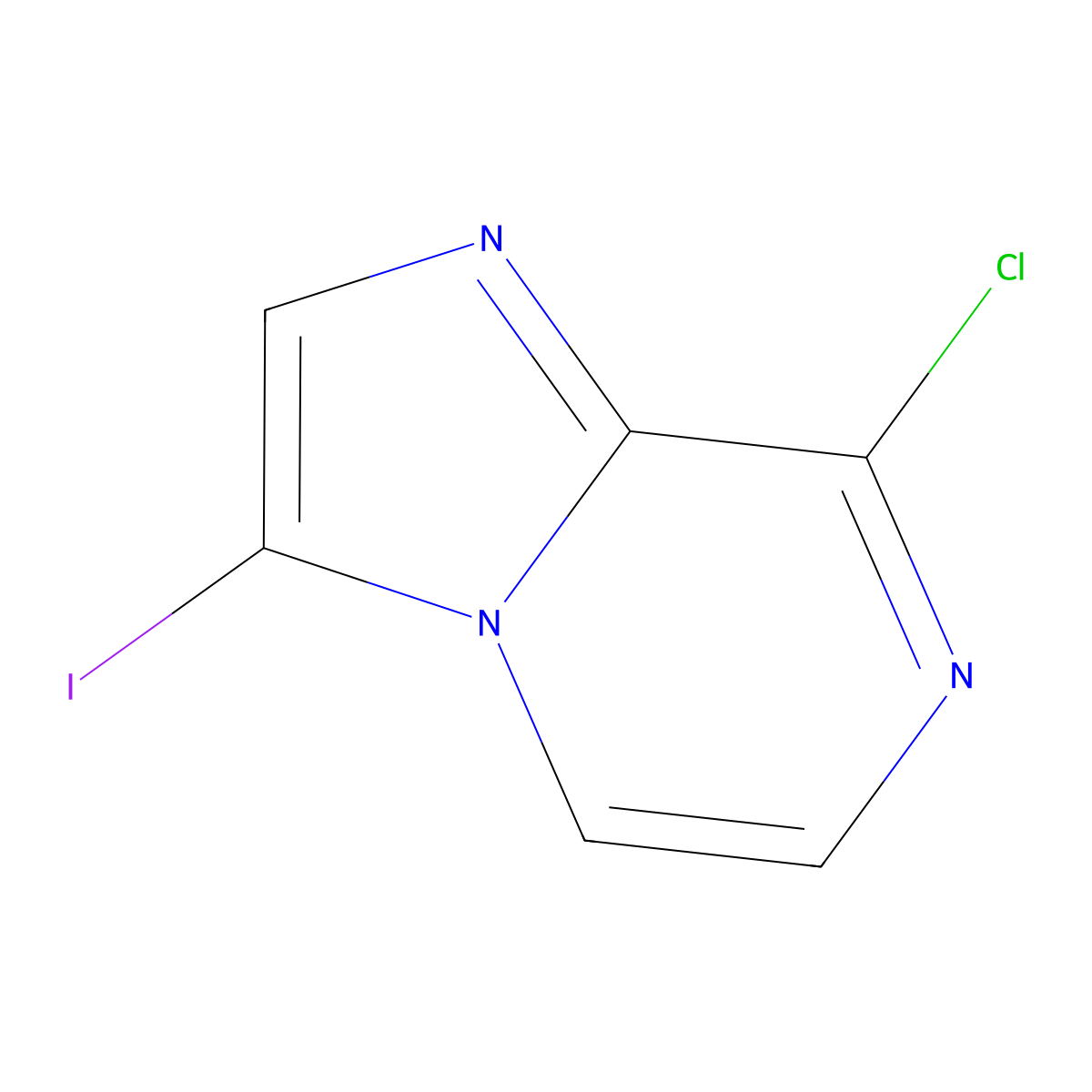 8-Chloro-3-iodoimidazo[1,2-a]pyrazine molecular structure, CAS 1049677-32-8