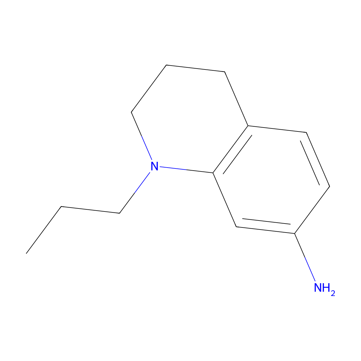 1-Propyl-1,2,3,4-tetrahydroquinolin-7-amine molecular structure, CAS 1049677-37-3