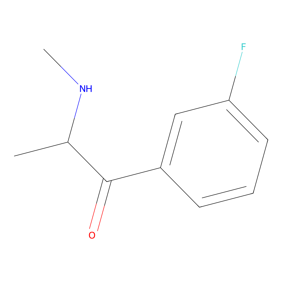 3'-Fluoromethcathinone molecular structure, CAS 1049677-77-1