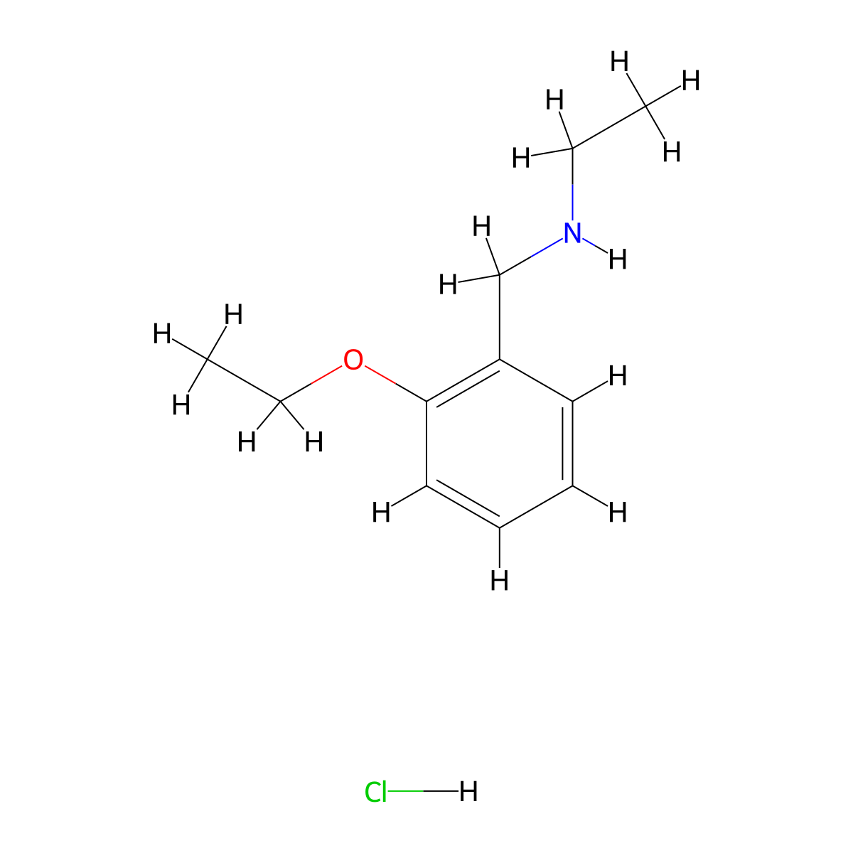N-(2-Ethoxybenzyl)ethanamine hydrochloride molecular structure, CAS 1049677-94-2