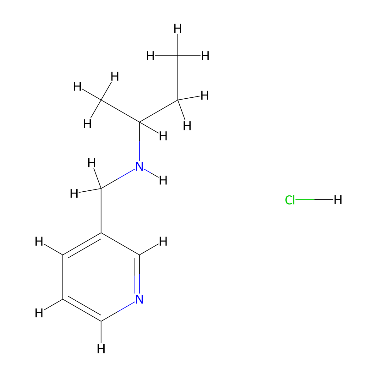 N-(3-Pyridinylmethyl)-2-butanamine hydrochloride molecular structure, CAS 1049678-15-0