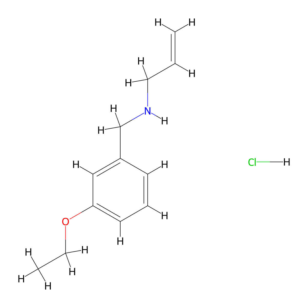 N-(3-Ethoxybenzyl)-2-propen-1-amine hydrochloride molecular structure, CAS 1049678-50-3