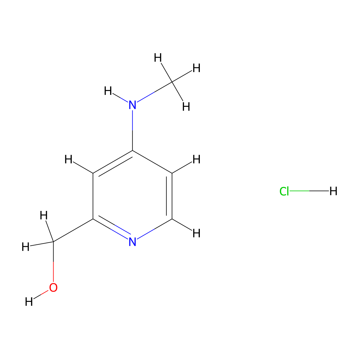 [4-(Methylamino)pyridin-2-yl]methanol hydrochloride molecular structure, CAS 104969-56-4