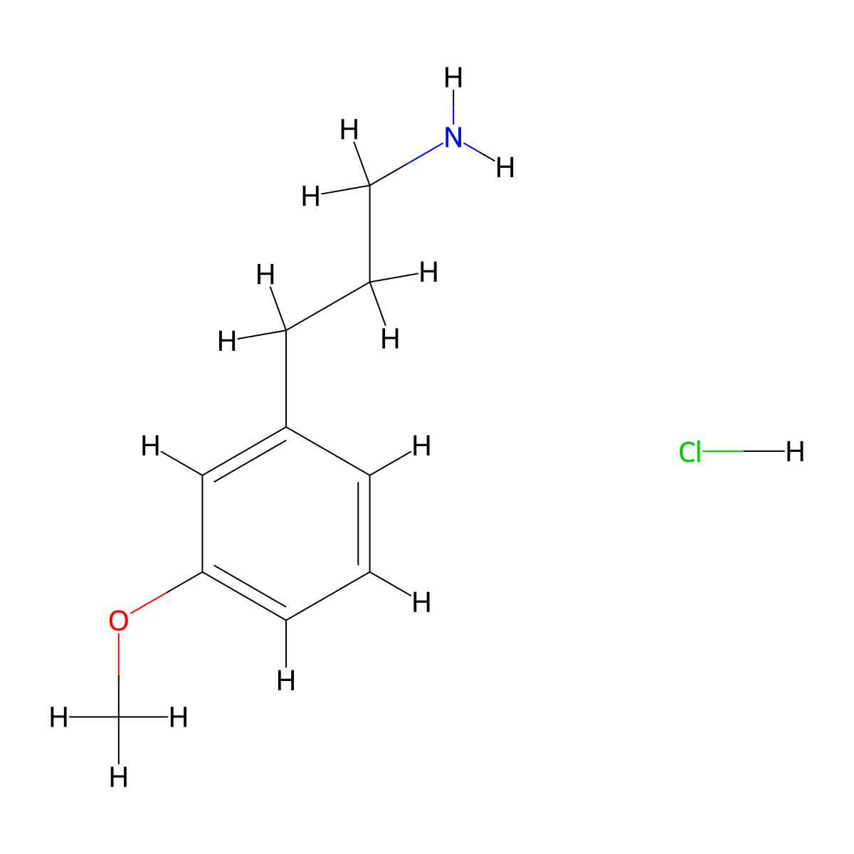 3-(3-Methoxyphenyl)propan-1-amine hydrochloride molecular structure, CAS 1049696-27-6
