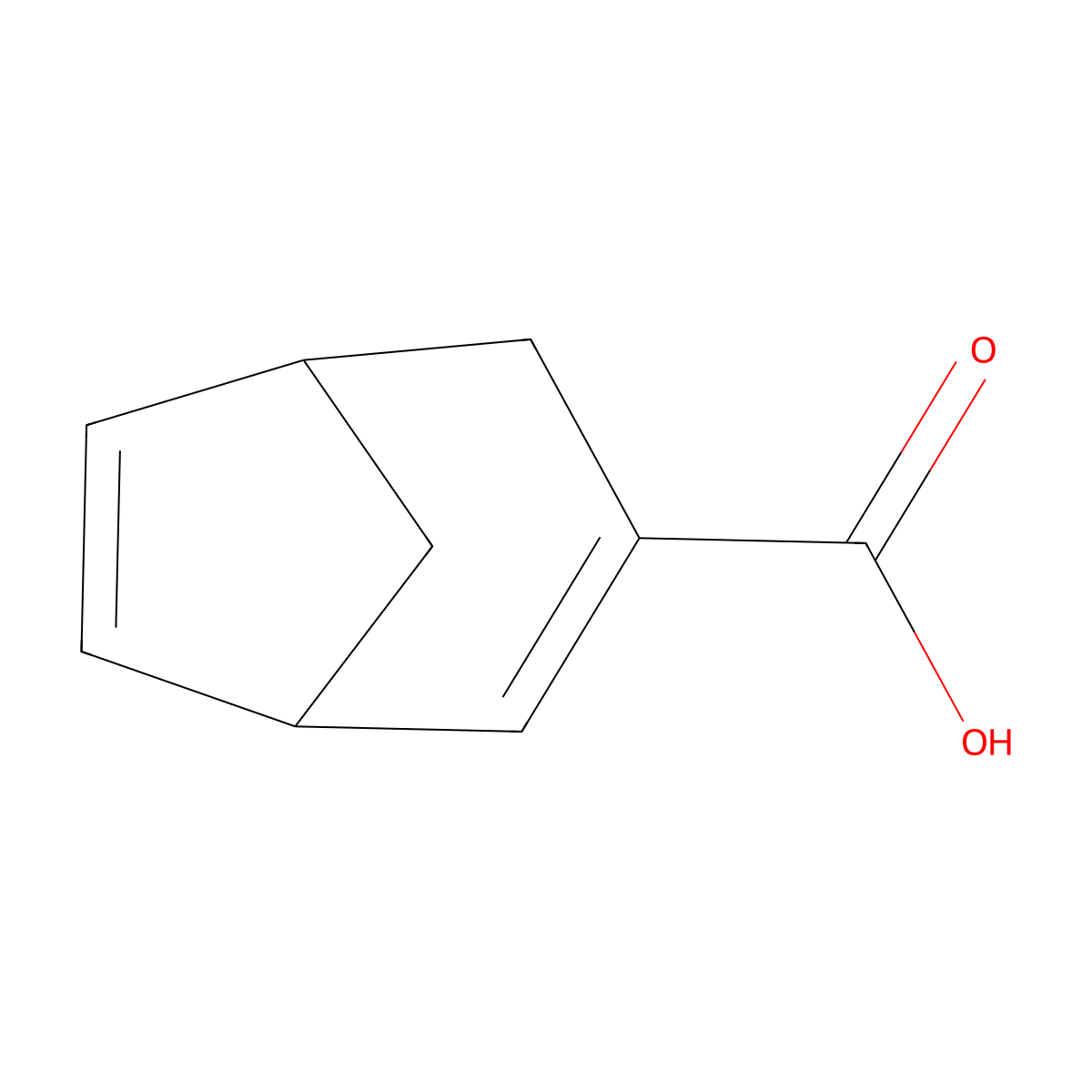 Bicyclo[3.2.1]octa-2,6-diene-3-carboxylic acid molecular structure, CAS 10497-57-1