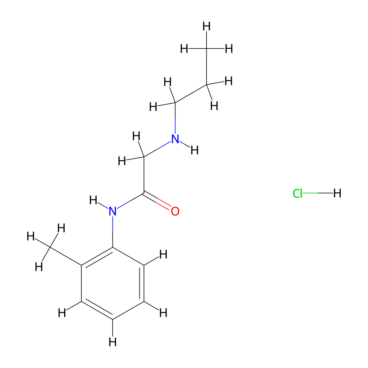N-(2-methylphenyl)-2-(propylamino)acetamide hydrochloride molecular structure, CAS 1049712-77-7