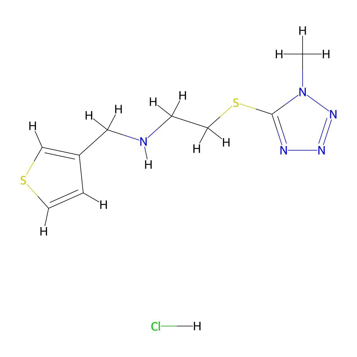 C9H14ClN5S2 molecular structure, CAS 1049713-42-9