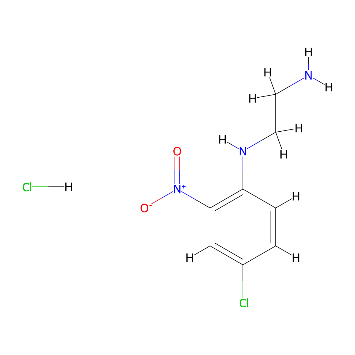 N-(4-Chloro-2-nitrophenyl)ethane-1,2-diamine hydrochloride molecular structure, CAS 1049728-18-8