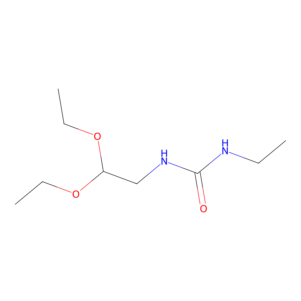 1-(2,2-Diethoxyethyl)-3-ethylurea molecular structure, CAS 1049730-49-5