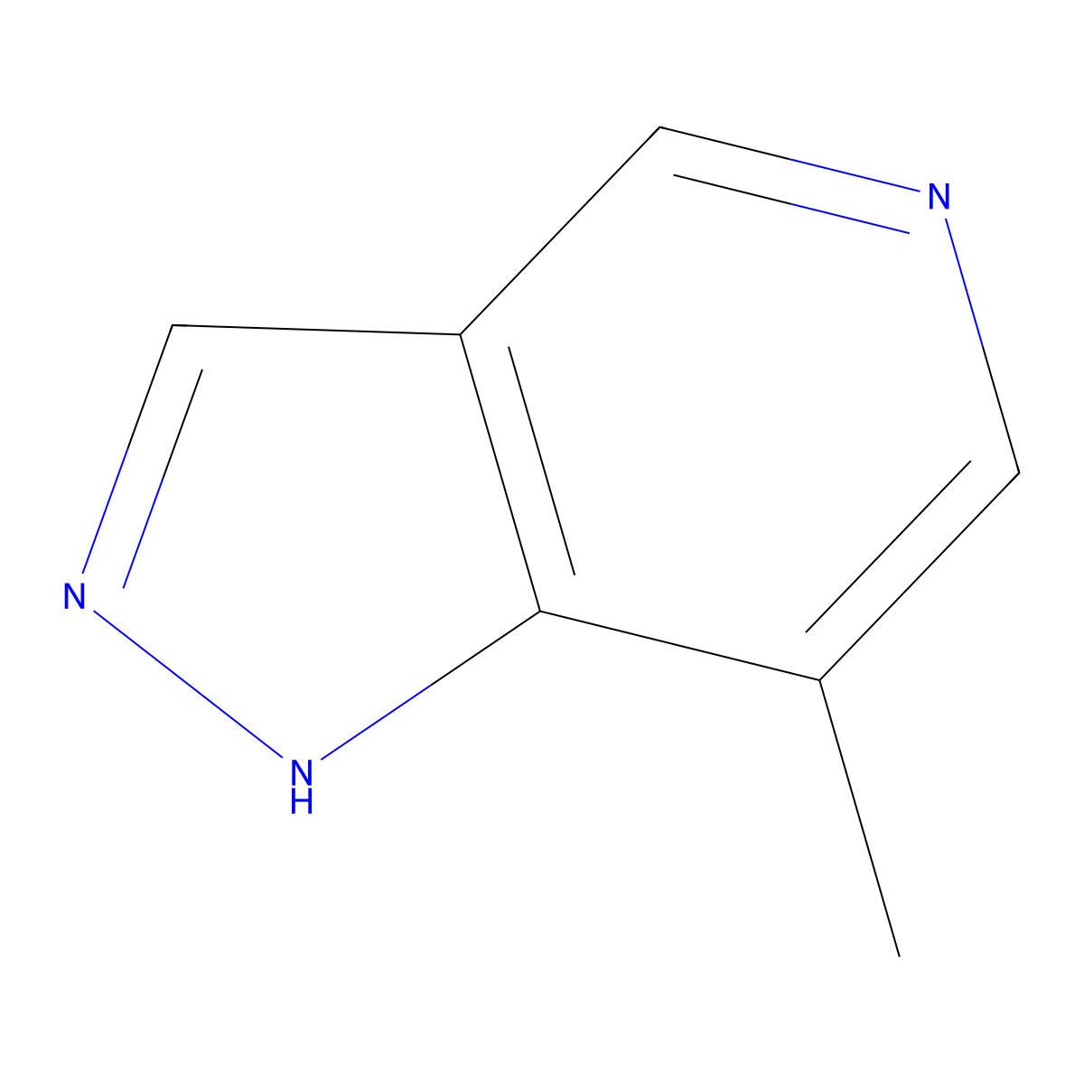 7-Methyl-1H-pyrazolo[4,3-c]pyridine molecular structure, CAS 1049730-76-8