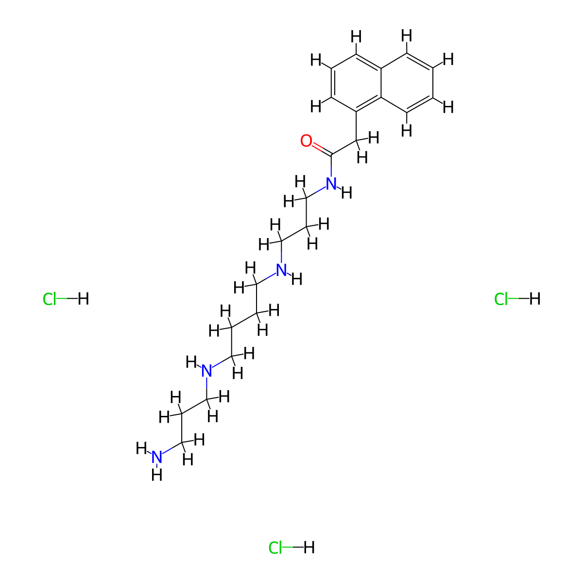 NASPM trihydrochloride molecular structure, CAS 1049731-36-3