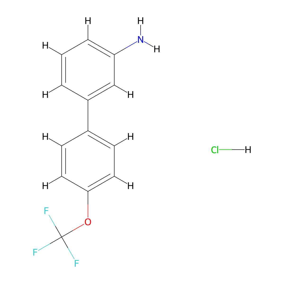 4'-Trifluoromethoxy-biphenyl-3-ylamine hydrochloride molecular structure, CAS 1049736-54-0