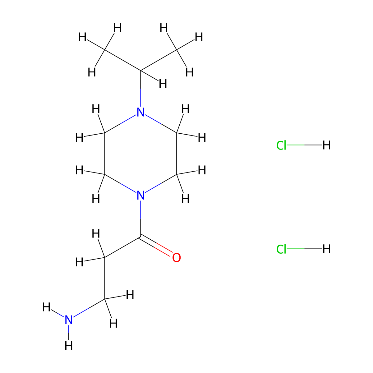 3-Amino-1-(4-isopropyl-piperazin-1-yl)-propan-1-one dihydrochloride molecular structure, CAS 1049744-34-4