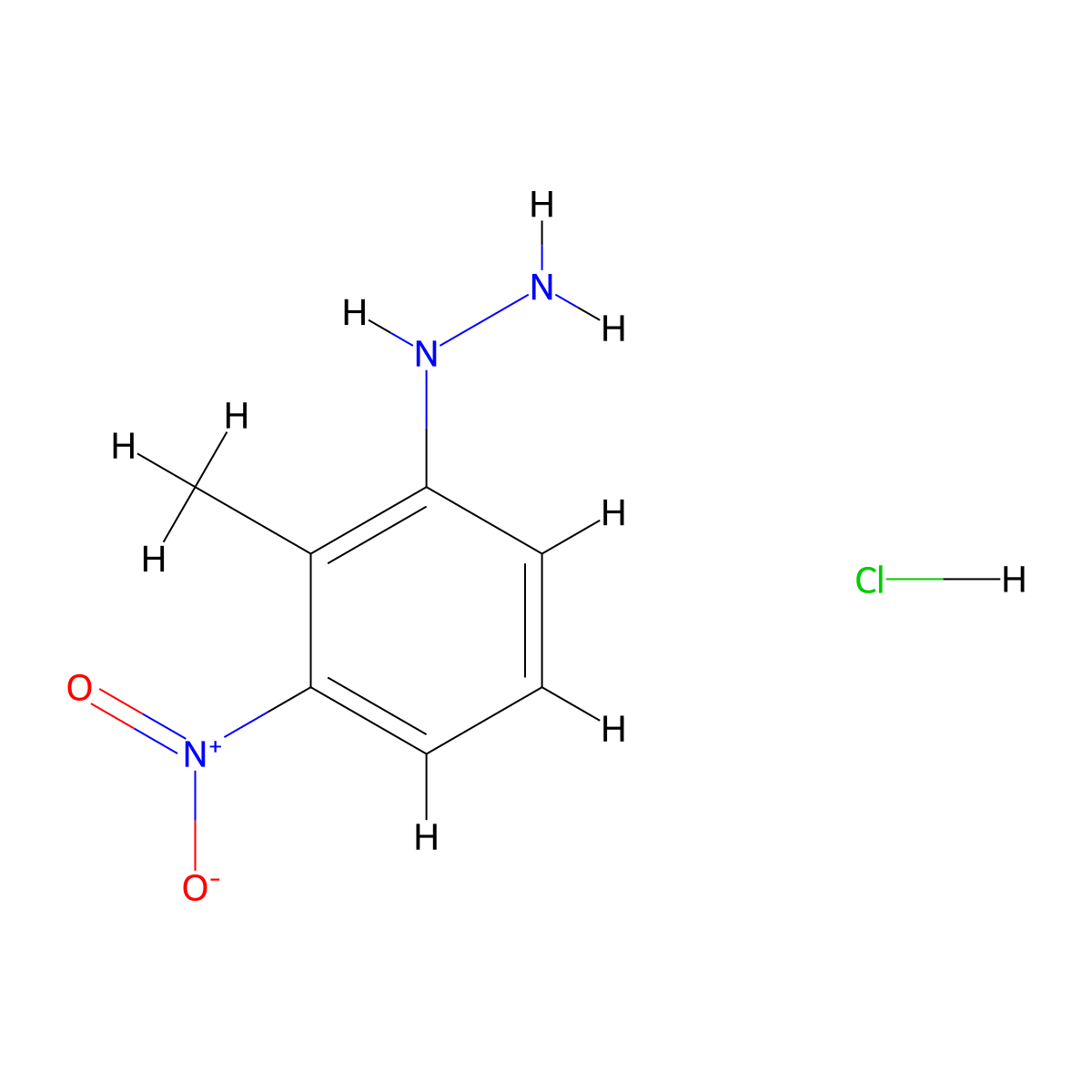 1-(2-Methyl-3-nitrophenyl)hydrazine hydrochloride molecular structure, CAS 1049748-18-6