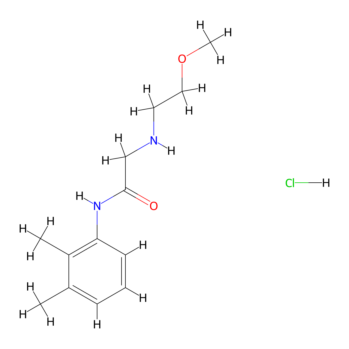 N-(2,3-dimethylphenyl)-2-[(2-methoxyethyl)amino]acetamide hydrochloride molecular structure, CAS 1049775-49-6