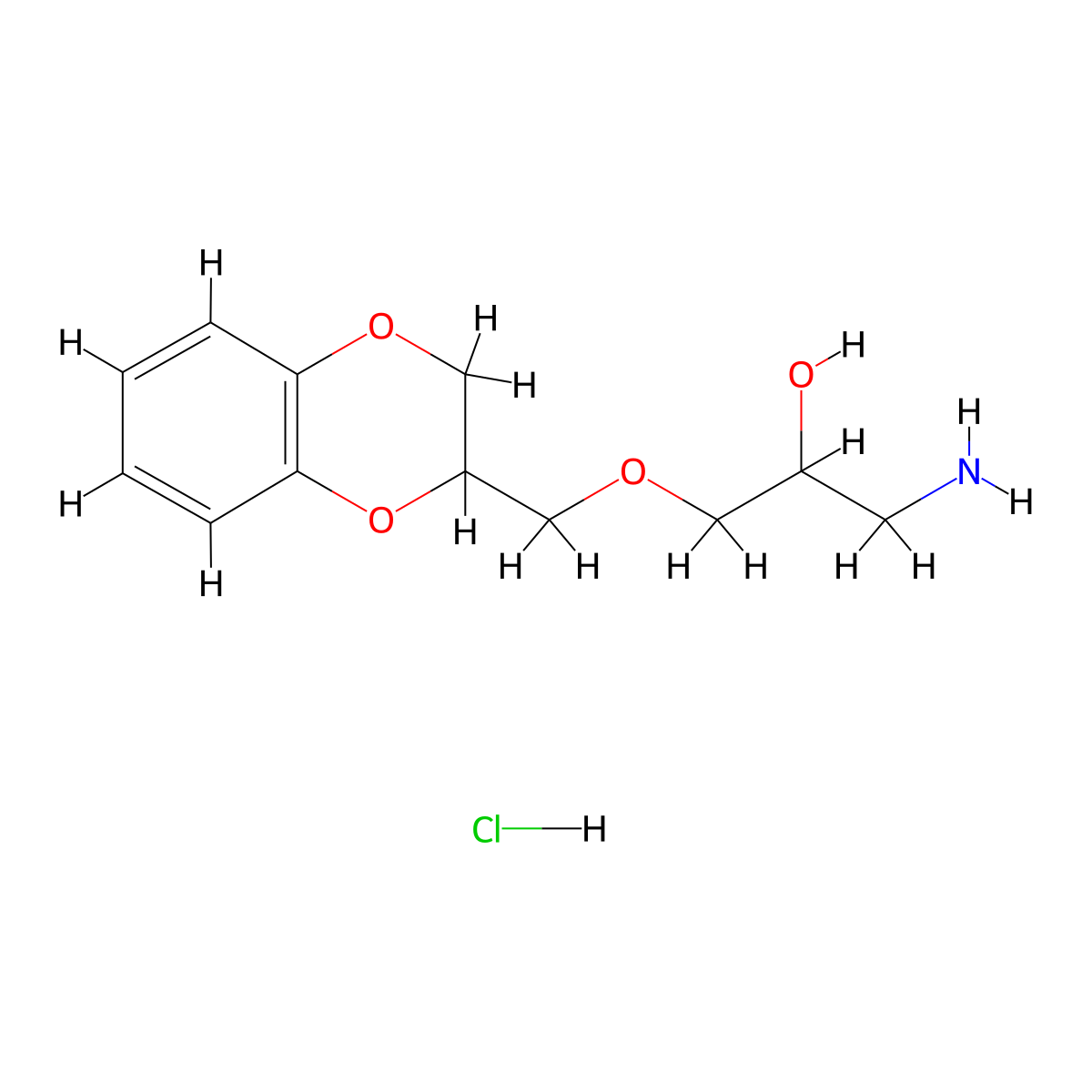 1-Amino-3-(2,3-dihydro-1,4-benzodioxin-2-ylmethoxy)propan-2-ol hydrochloride molecular structure, CAS 1049784-61-3