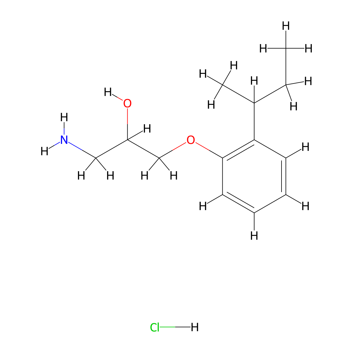 1-Amino-3-(2-sec-butylphenoxy)propan-2-ol hydrochloride molecular structure, CAS 1049784-82-8