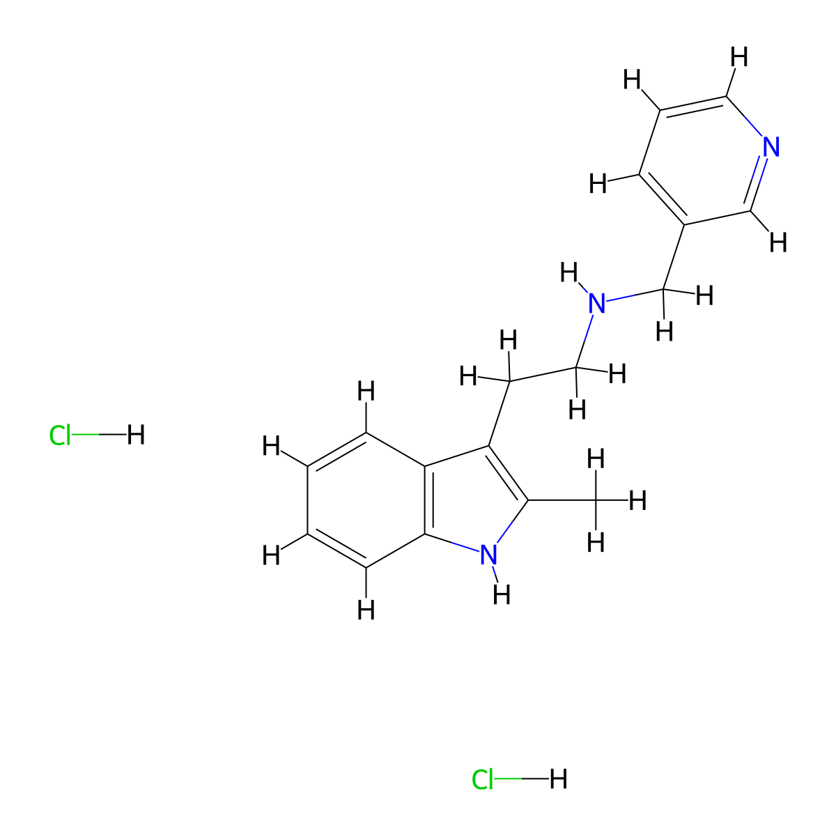 [2-(2-Methyl-1H-indol-3-yl)ethyl](pyridin-3-ylmethyl)amine dihydrochloride molecular structure, CAS 1049786-03-9