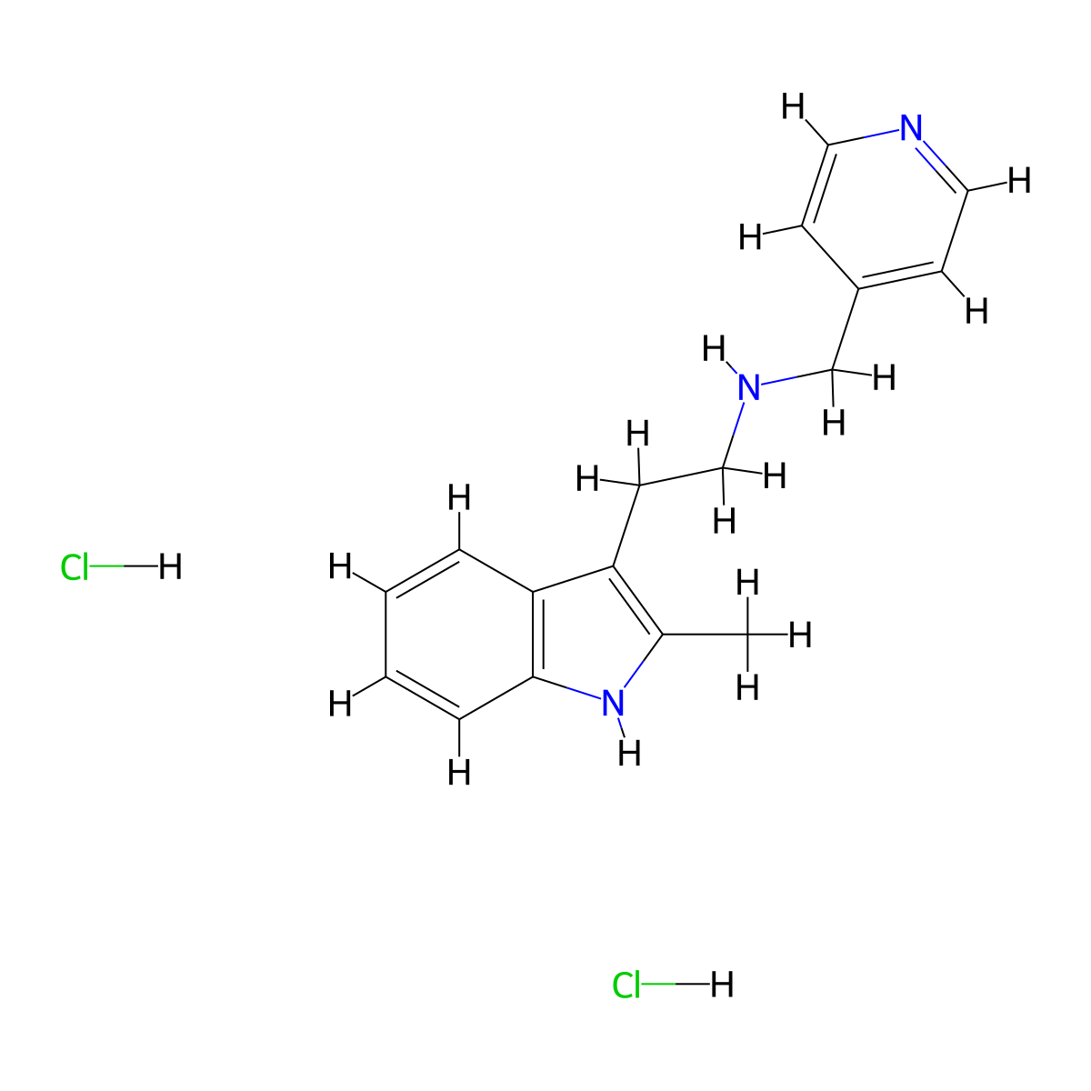 [2-(2-Methyl-1H-indol-3-yl)ethyl](pyridin-4-ylmethyl)amine dihydrochloride molecular structure, CAS 1049786-44-8