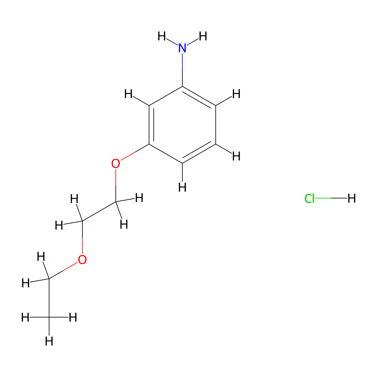3-(2-Ethoxyethoxy)aniline hydrochloride molecular structure, CAS 1049787-84-9