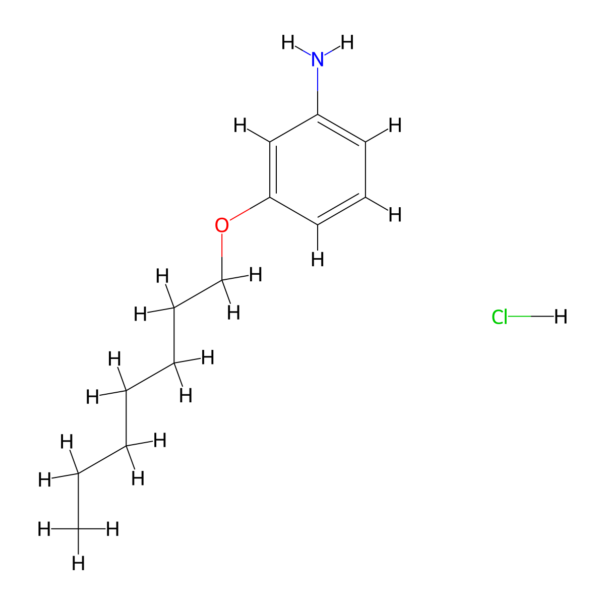 [3-(Heptyloxy)phenyl]amine hydrochloride molecular structure, CAS 1049788-18-2