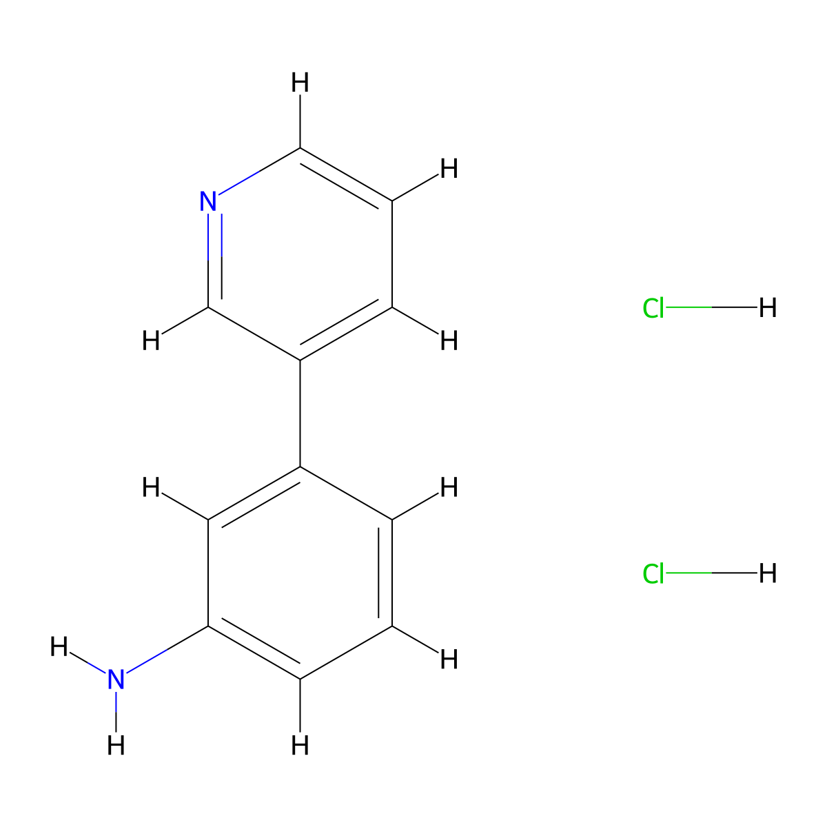 3-(Pyridin-3-yl)aniline dihydrochloride molecular structure, CAS 1049789-92-5