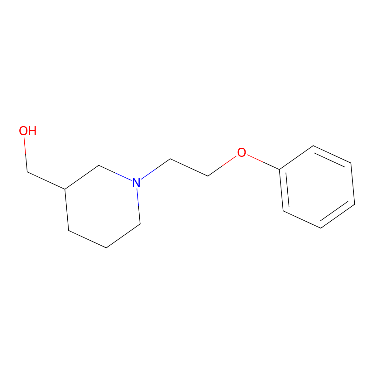 [1-(2-Phenoxyethyl)piperidin-3-yl]methanol molecular structure, CAS 10498-05-2