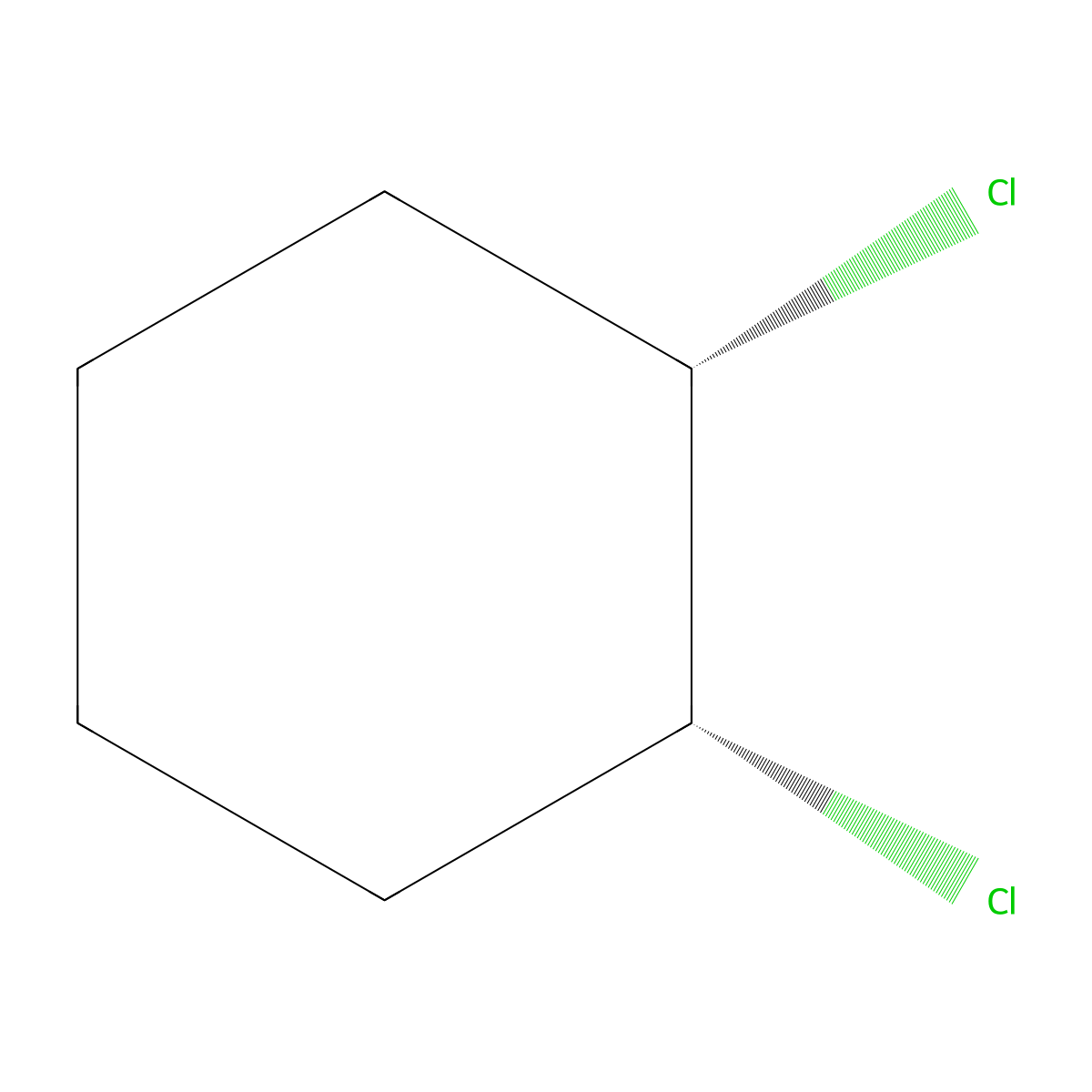 cis-1,2-Dichlorocyclohexane molecular structure, CAS 10498-35-8