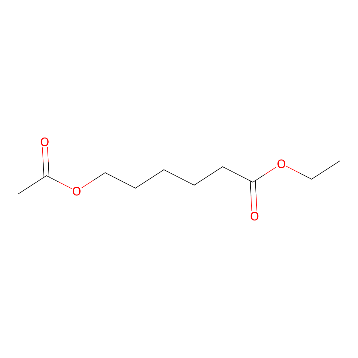 Ethyl 6-acetoxyhexanoate molecular structure, CAS 104986-28-9