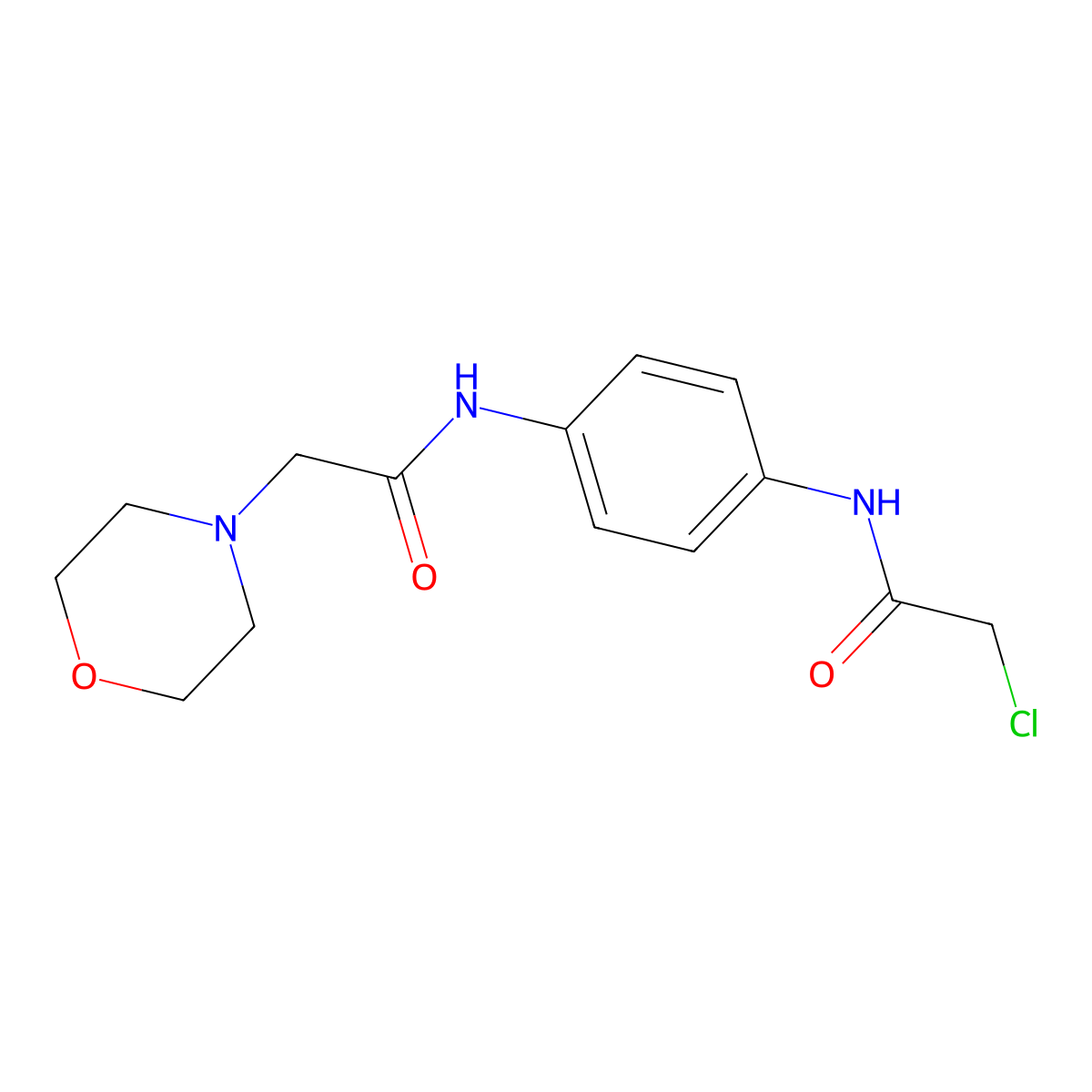 2-Chloro-N-{4-[2-(morpholin-4-YL)acetamido]phenyl}acetamide molecular structure, CAS 1049872-60-7