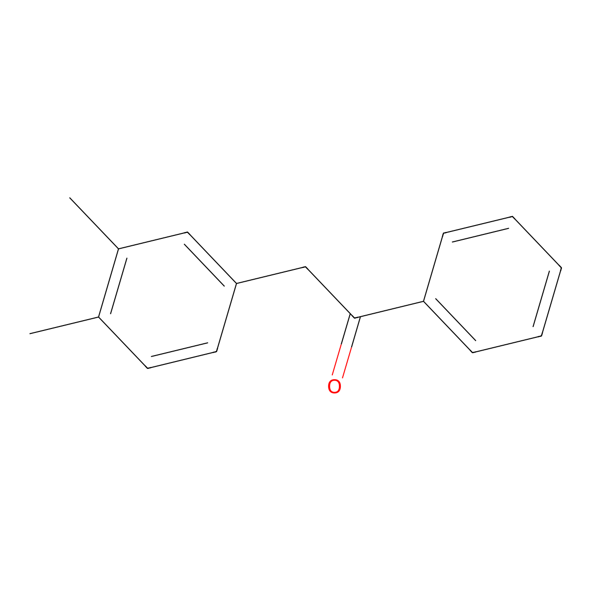 2-(3,4-Dimethylphenyl)-1-phenylethan-1-one molecular structure, CAS 1049873-04-2