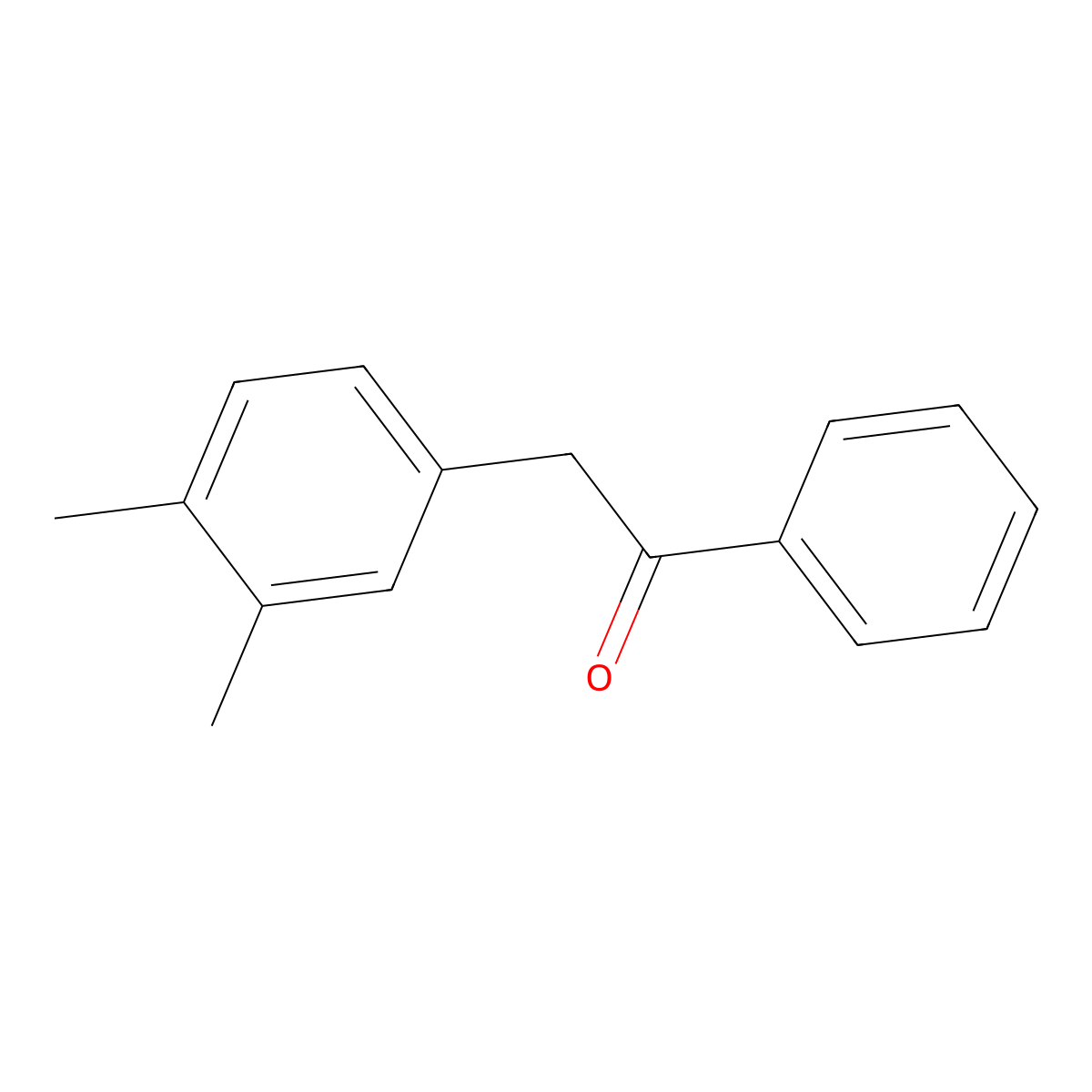 2-(3,4-Dimethylphenyl)-1-phenylethan-1-one molecular structure, CAS 1049873-04-2