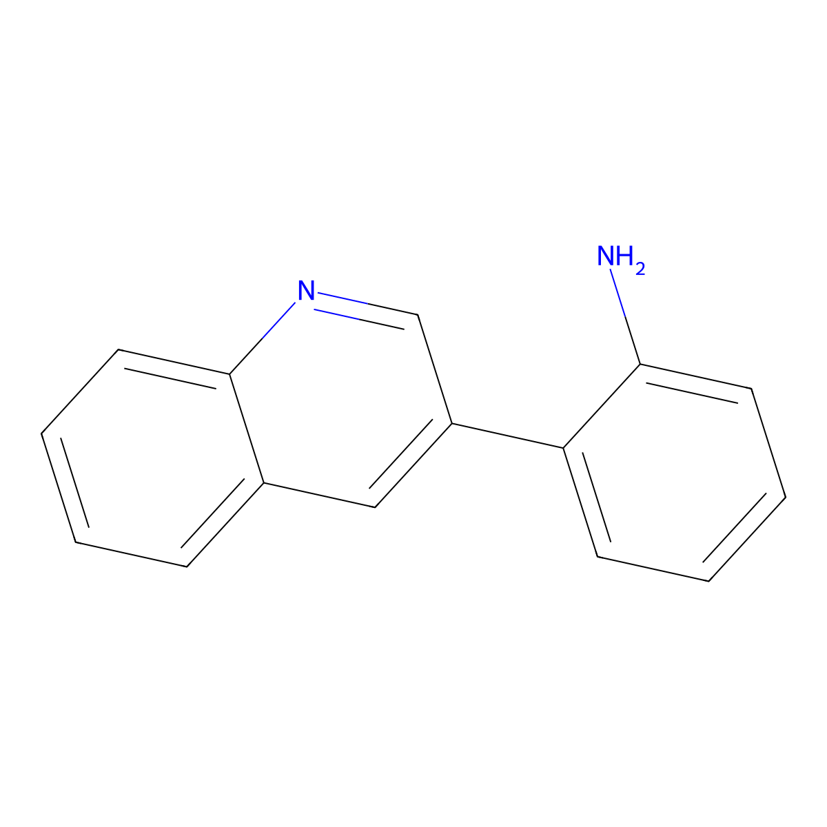 2-(3-Quinolyl)aniline molecular structure, CAS 104988-73-0
