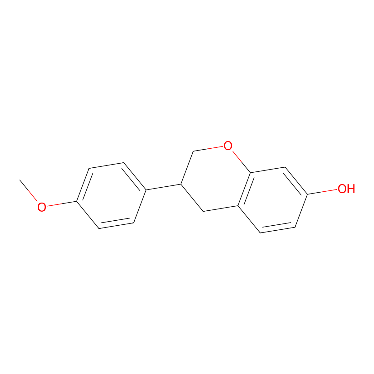 4'-O-Methyl Equol molecular structure, CAS 10499-17-9