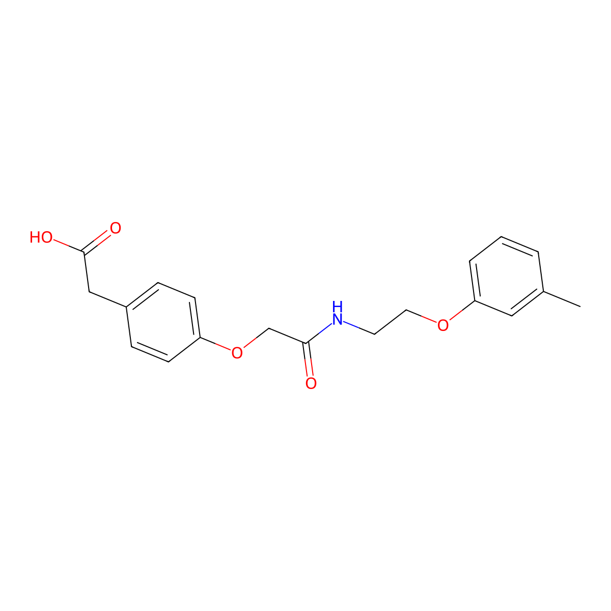 2-[4-({[2-(3-Methylphenoxy)ethyl]carbamoyl}methoxy)phenyl]acetic acid molecular structure, CAS 1049930-22-4