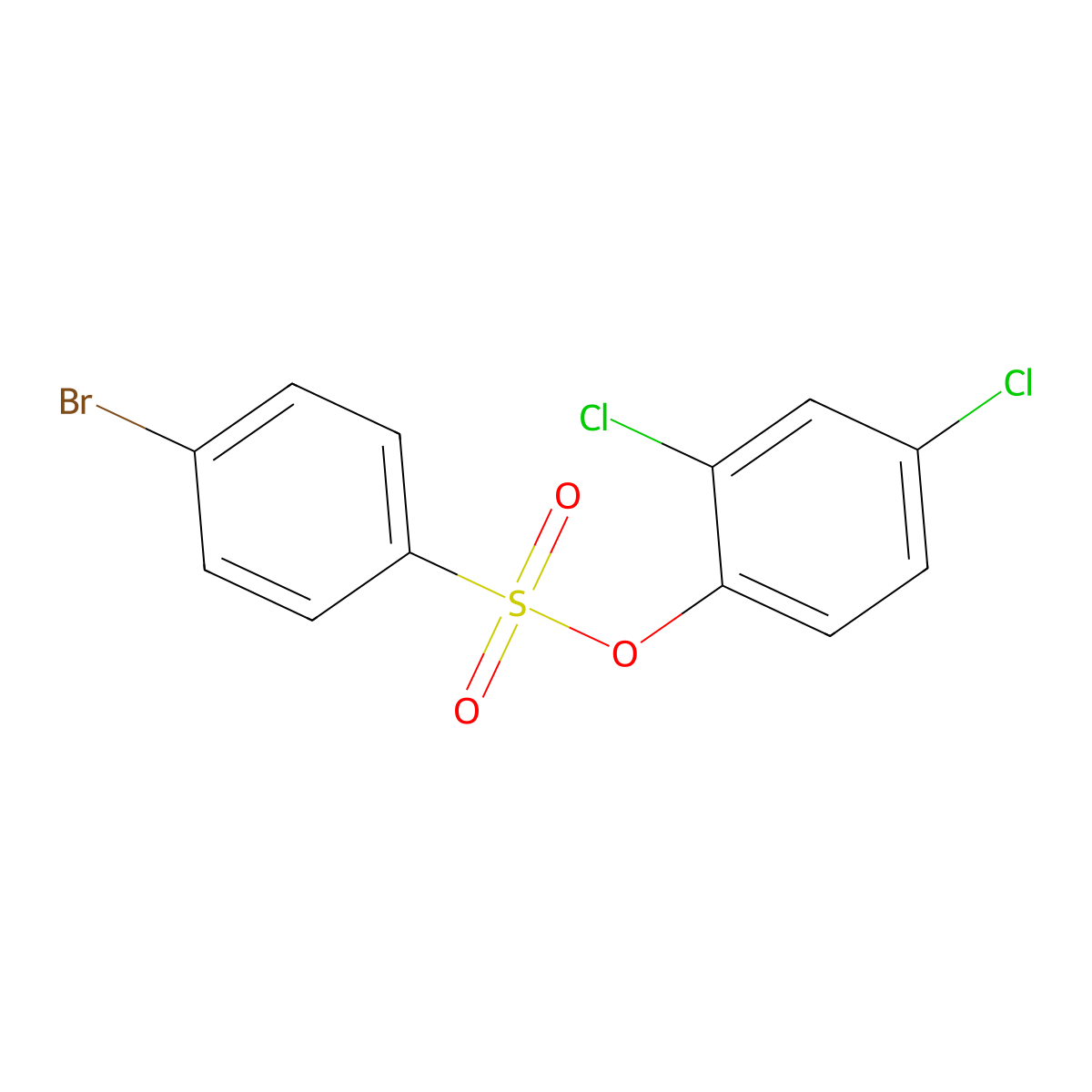 2,4-Dichlorophenyl 4-bromobenzenesulfonate molecular structure, CAS 104996-92-1