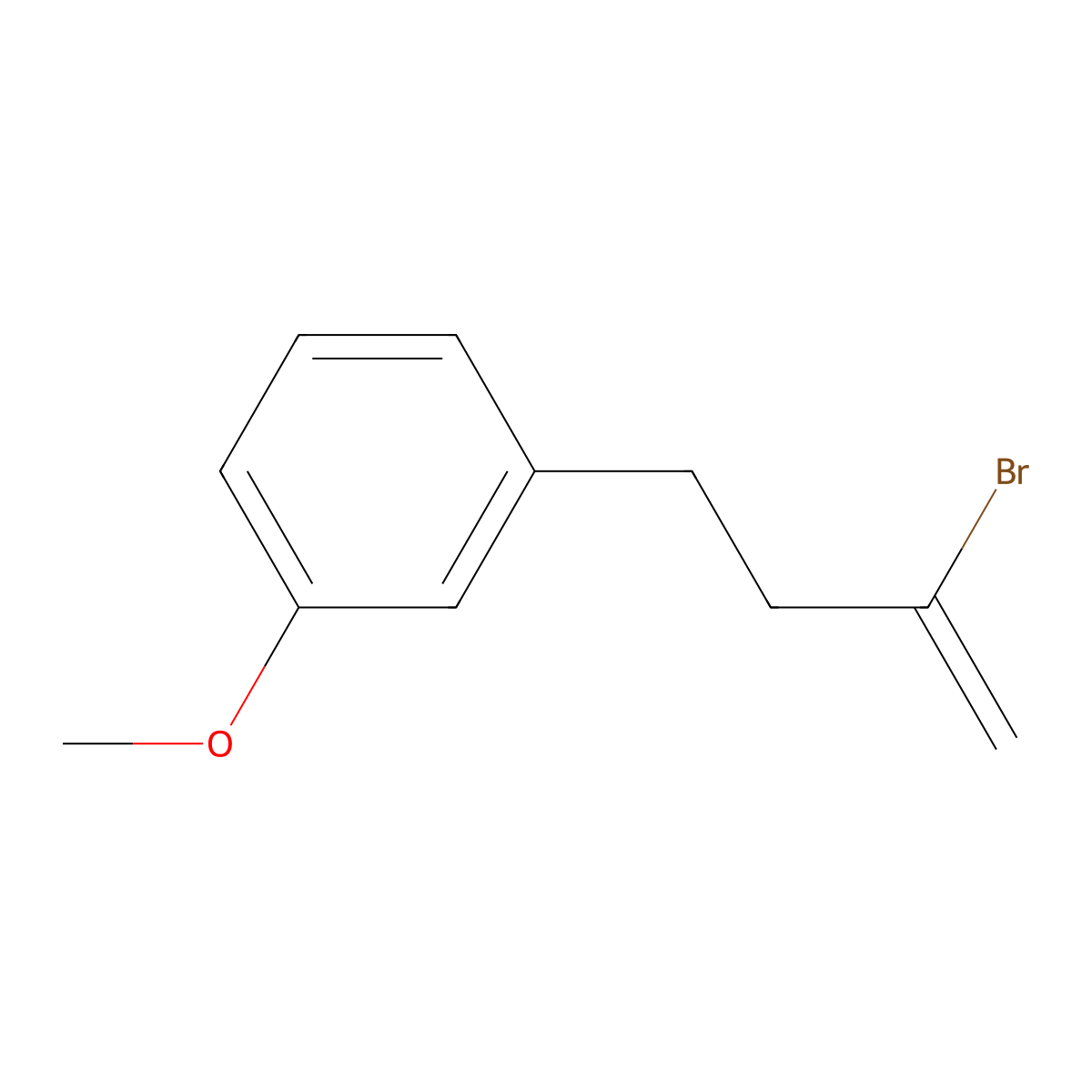 2-Bromo-4-(3-methoxyphenyl)-1-butene molecular structure, CAS 104997-02-6