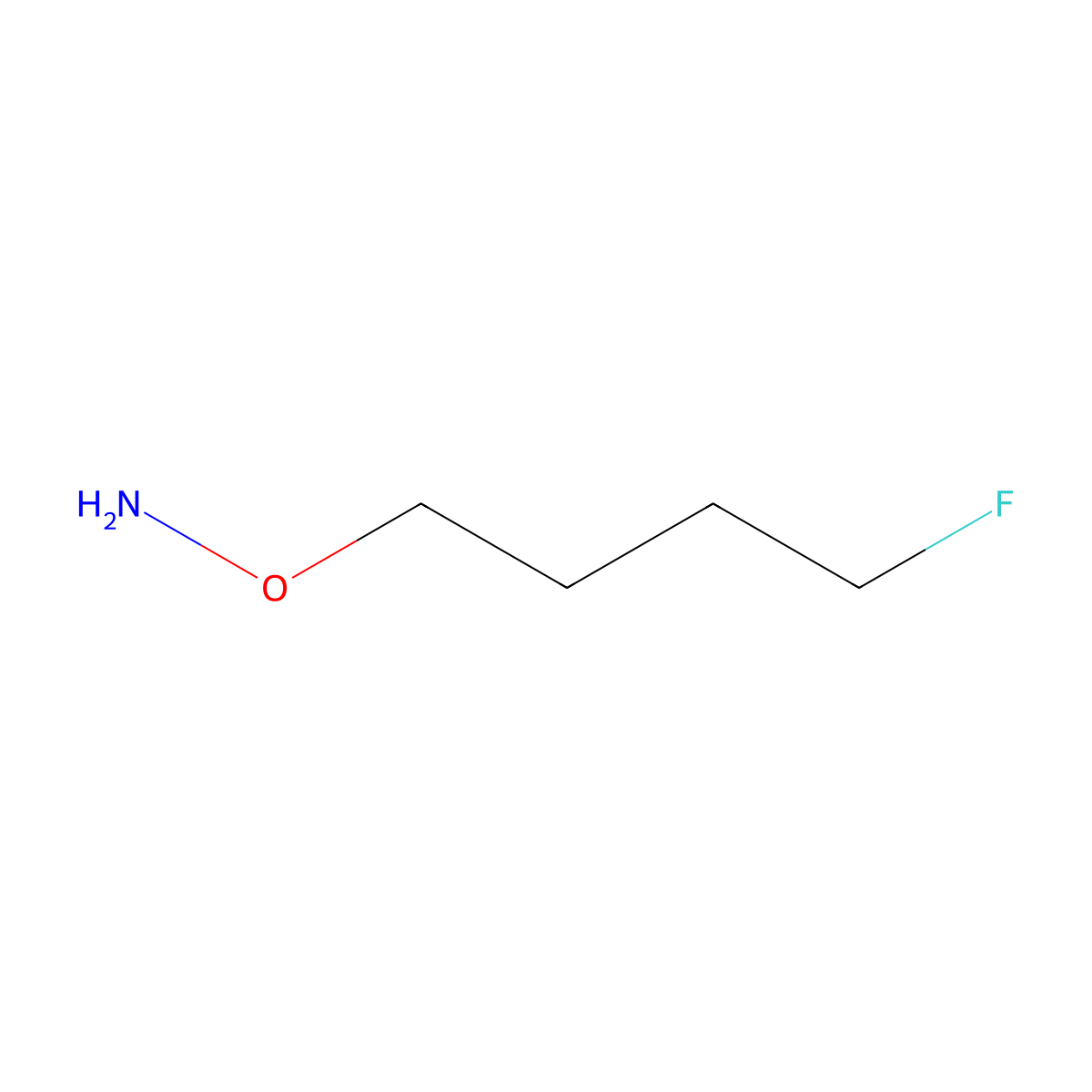 O-(4-fluorobutyl)hydroxylamine molecular structure, CAS 1049976-82-0