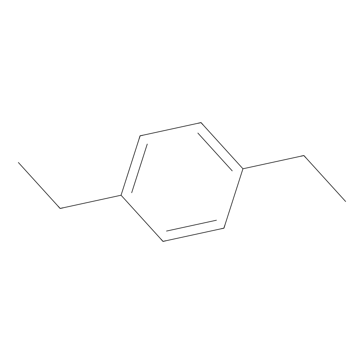1,4-Diethylbenzene molecular structure, CAS 105-05-5