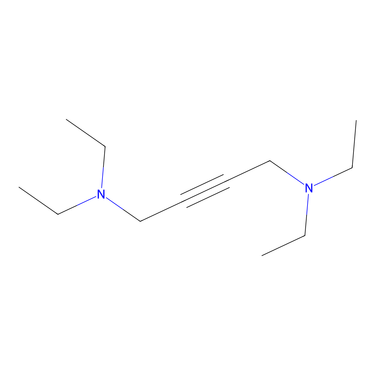 1,4-Bis(diethylamino)-2-butyne molecular structure, CAS 105-18-0