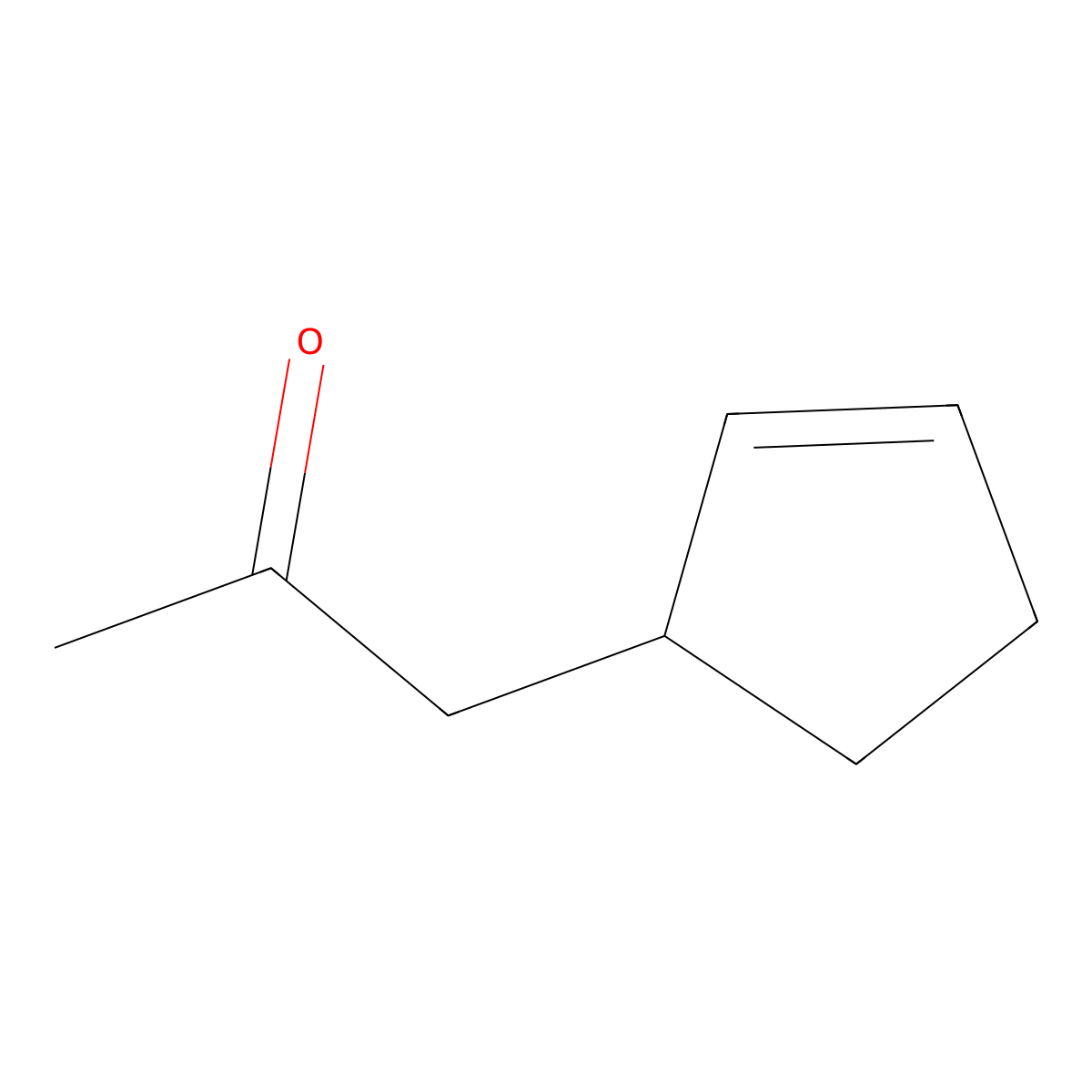 1-(2-Cyclopentenyl)-2-propanone molecular structure, CAS 105-24-8
