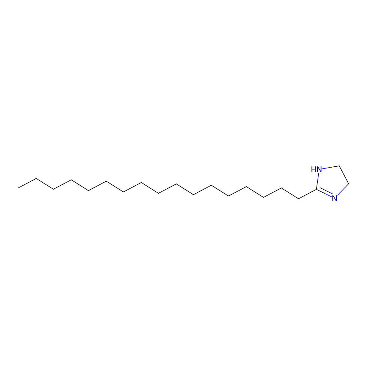 2-Heptadecylimidazoline molecular structure, CAS 105-28-2