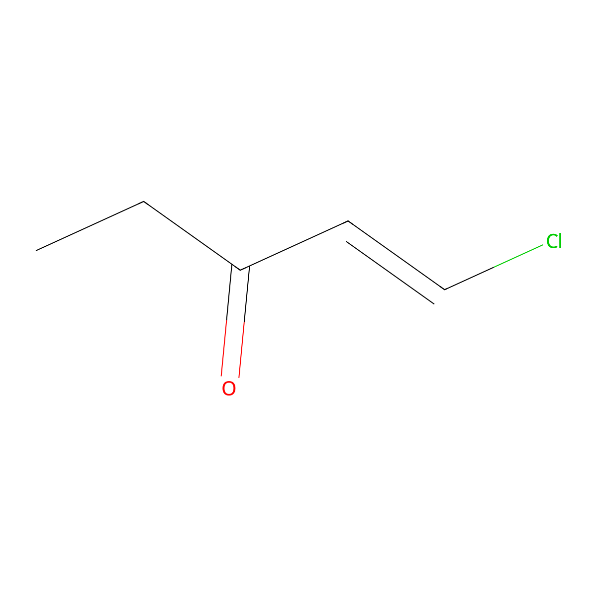 1-Chloro-1-penten-3-one molecular structure, CAS 105-32-8